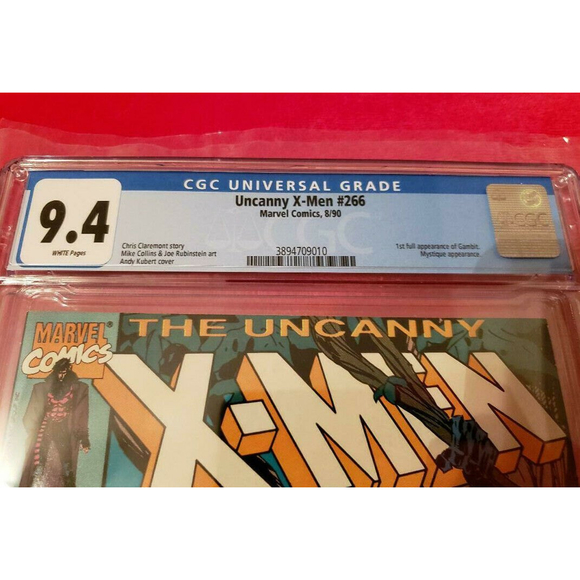 UNCANNY X-MEN 266 (1990) CGC 9.4 WHITE ~ 1st Full Appearance Gambit 🔥 - Picture 3 of 3